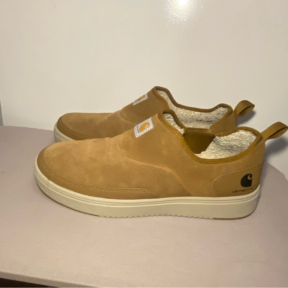 Men’s Carhartt Detroit Lined Slip On Tan Size 11.5 EUC